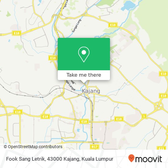 Fook Sang Letrik, 43000 Kajang map