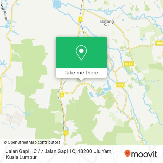 Jalan Gapi 1C / / Jalan Gapi 1C, 48200 Ulu Yam map