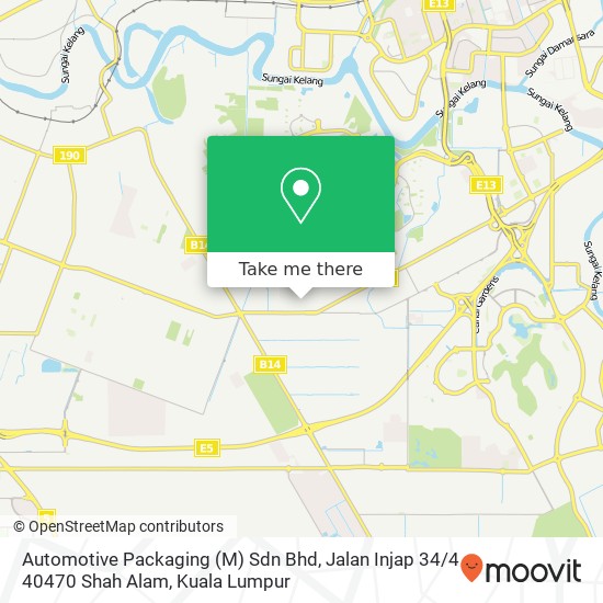 Automotive Packaging (M) Sdn Bhd, Jalan Injap 34 / 4 40470 Shah Alam map