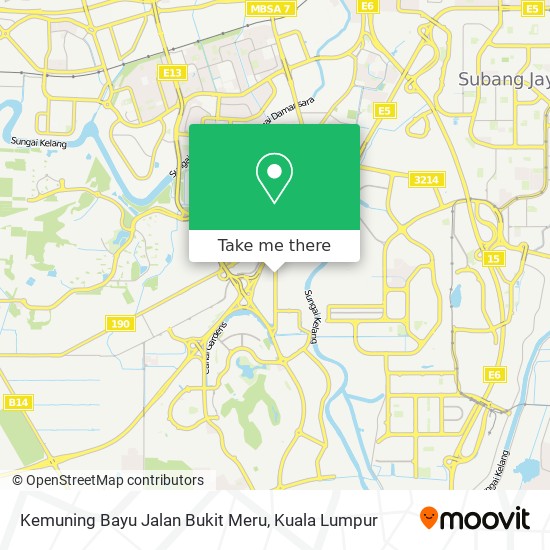 Peta Kemuning Bayu Jalan Bukit Meru