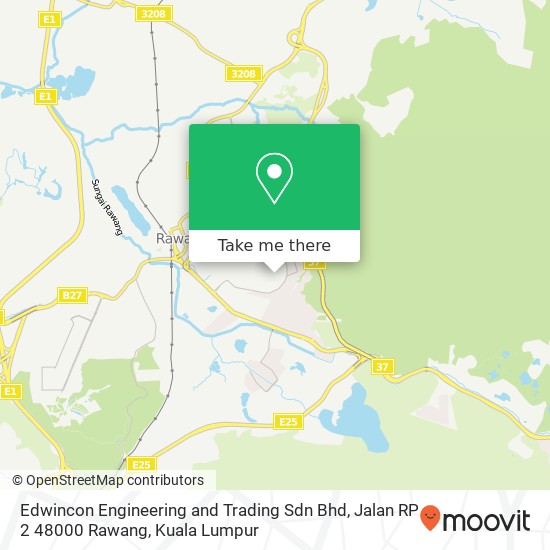 Peta Edwincon Engineering and Trading Sdn Bhd, Jalan RP 2 48000 Rawang