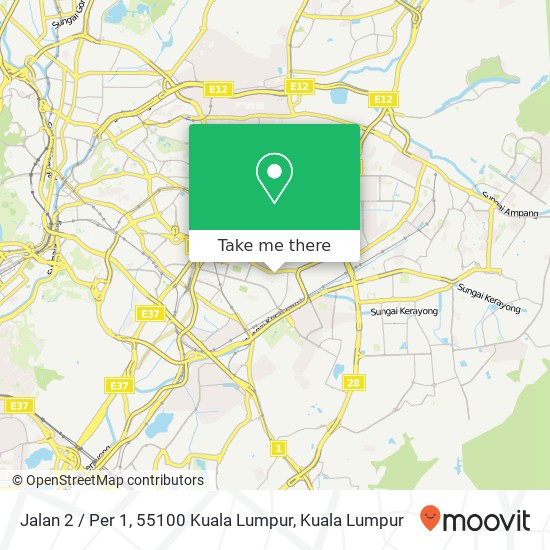 Peta Jalan 2 / Per 1, 55100 Kuala Lumpur