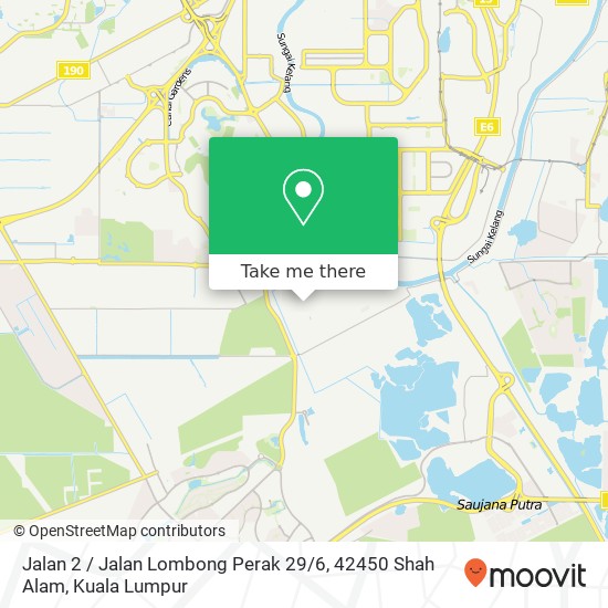 Peta Jalan 2 / Jalan Lombong Perak 29 / 6, 42450 Shah Alam