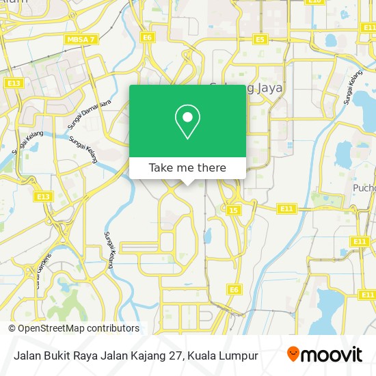 Jalan Bukit Raya Jalan Kajang 27 map