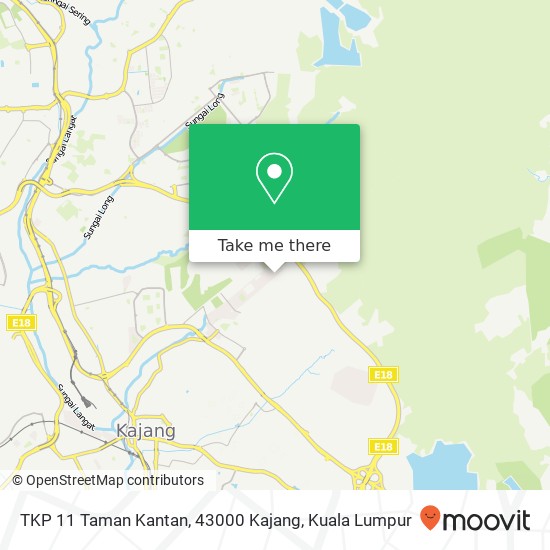 Peta TKP 11 Taman Kantan, 43000 Kajang