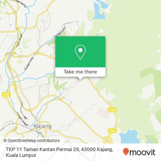 Peta TKP 11 Taman Kantan Permai 29, 43000 Kajang