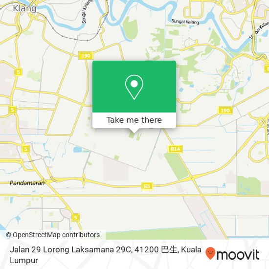 Peta Jalan 29 Lorong Laksamana 29C, 41200 巴生