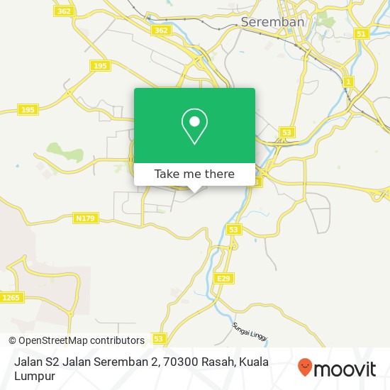 Peta Jalan S2 Jalan Seremban 2, 70300 Rasah