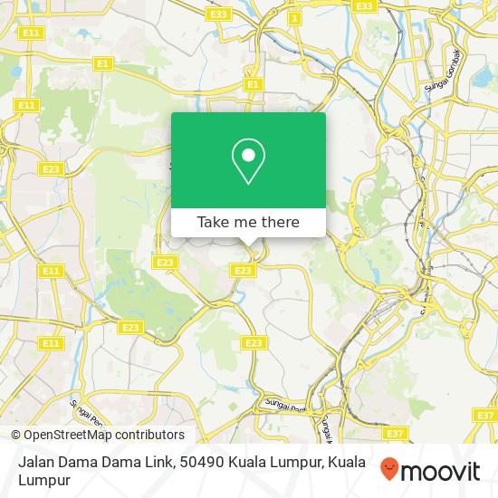 Peta Jalan Dama Dama Link, 50490 Kuala Lumpur
