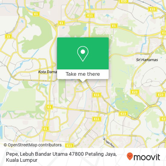 Pepe, Lebuh Bandar Utama 47800 Petaling Jaya map