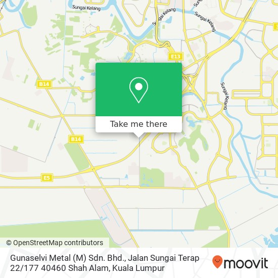 Gunaselvi Metal (M) Sdn. Bhd., Jalan Sungai Terap 22 / 177 40460 Shah Alam map