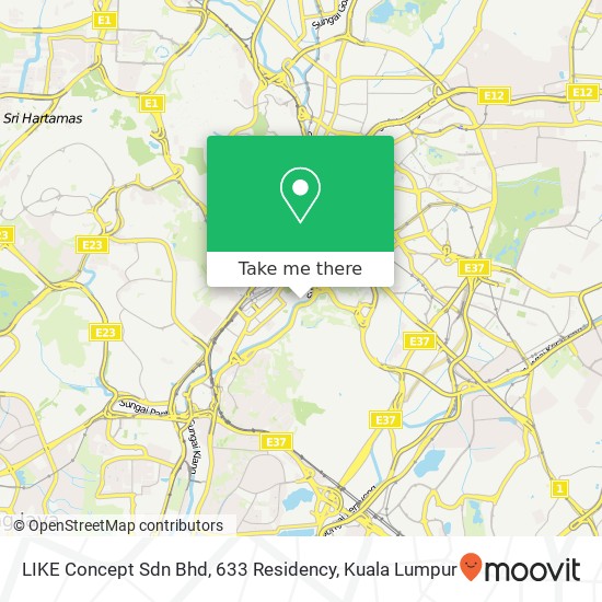 LIKE Concept Sdn Bhd, 633 Residency map