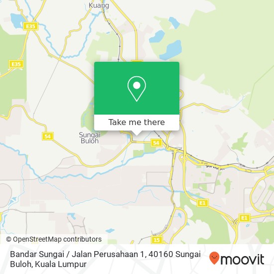 Bandar Sungai / Jalan Perusahaan 1, 40160 Sungai Buloh map