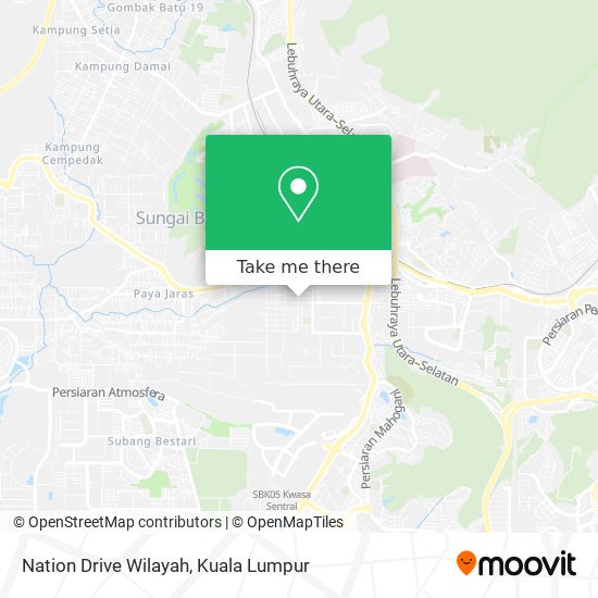 Nation Drive Wilayah map