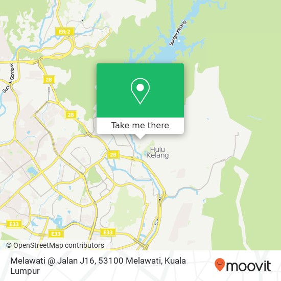 Melawati @ Jalan J16, 53100 Melawati map