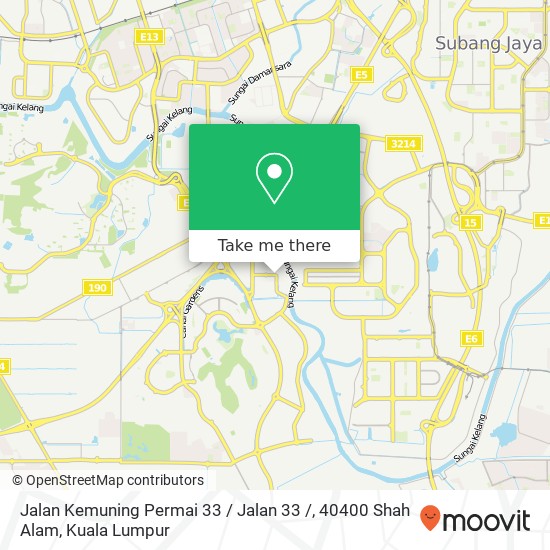 Jalan Kemuning Permai 33 / Jalan 33 /, 40400 Shah Alam map