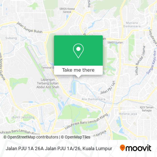 Peta Jalan PJU 1A 26A Jalan PJU 1A / 26