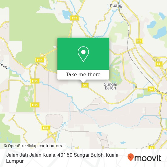 Peta Jalan Jati Jalan Kuala, 40160 Sungai Buloh