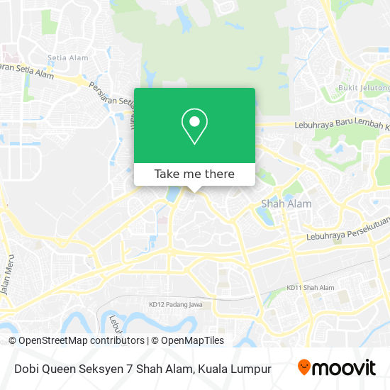 Peta Dobi Queen Seksyen 7 Shah Alam