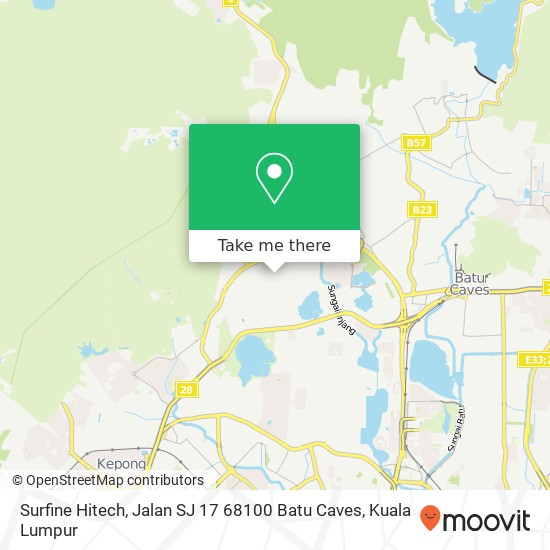 Surfine Hitech, Jalan SJ 17 68100 Batu Caves map