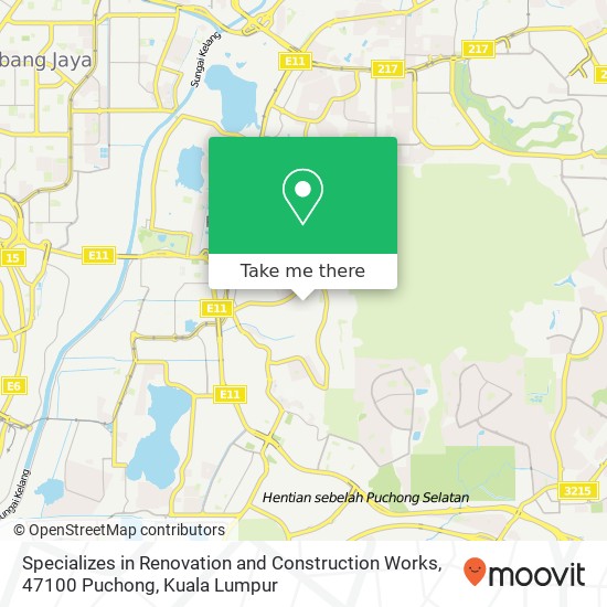 Specializes in Renovation and Construction Works, 47100 Puchong map