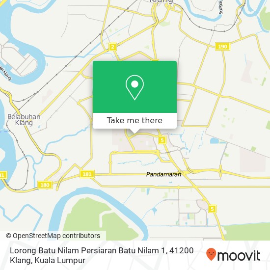 Lorong Batu Nilam Persiaran Batu Nilam 1, 41200 Klang map