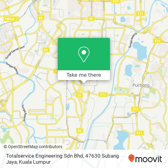 Totalservice Engineering Sdn Bhd, 47630 Subang Jaya map