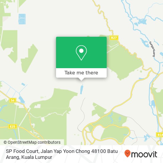 Peta SP Food Court, Jalan Yap Yoon Chong 48100 Batu Arang