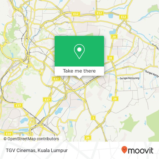 TGV Cinemas map