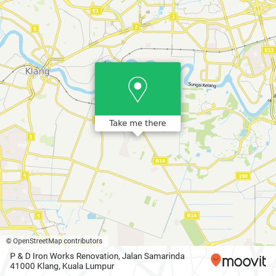Peta P & D Iron Works Renovation, Jalan Samarinda 41000 Klang
