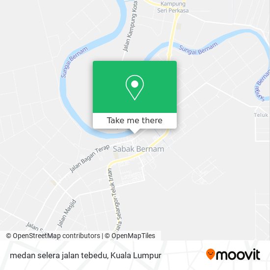 Peta medan selera jalan tebedu