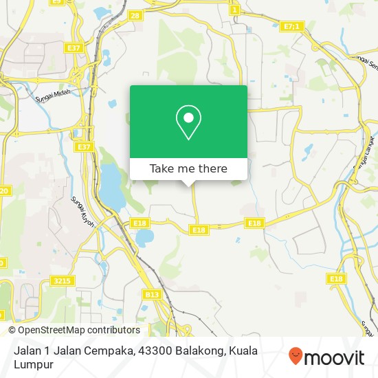 Jalan 1 Jalan Cempaka, 43300 Balakong map