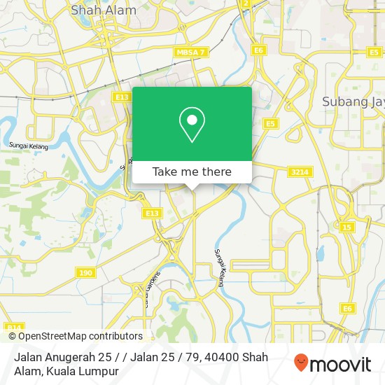 Jalan Anugerah 25 / / Jalan 25 / 79, 40400 Shah Alam map