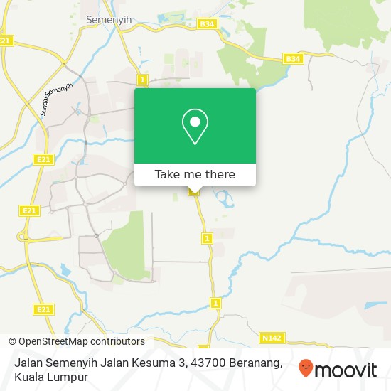 Jalan Semenyih Jalan Kesuma 3, 43700 Beranang map