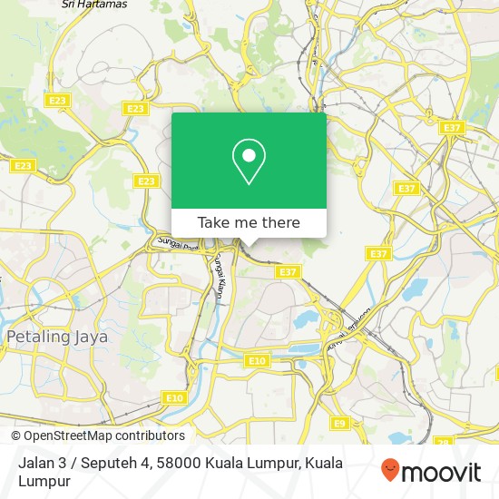 Peta Jalan 3 / Seputeh 4, 58000 Kuala Lumpur