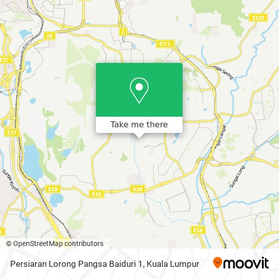 Persiaran Lorong Pangsa Baiduri 1 map