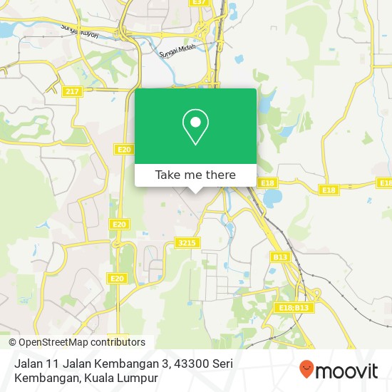 Jalan 11 Jalan Kembangan 3, 43300 Seri Kembangan map