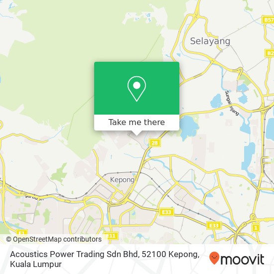 Acoustics Power Trading Sdn Bhd, 52100 Kepong map