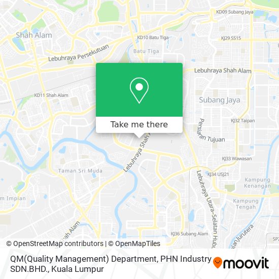 QM(Quality Management) Department, PHN Industry SDN.BHD. map