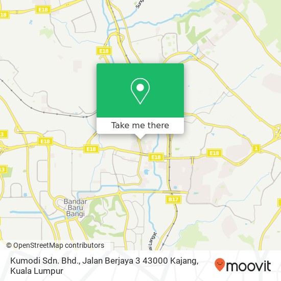 Peta Kumodi Sdn. Bhd., Jalan Berjaya 3 43000 Kajang