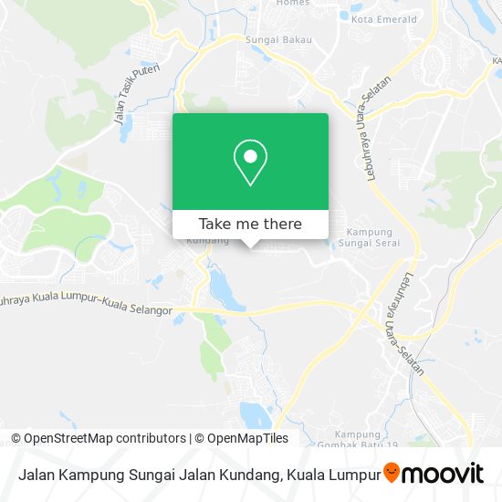 Jalan Kampung Sungai Jalan Kundang map