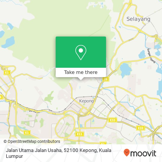 Jalan Utama Jalan Usaha, 52100 Kepong map