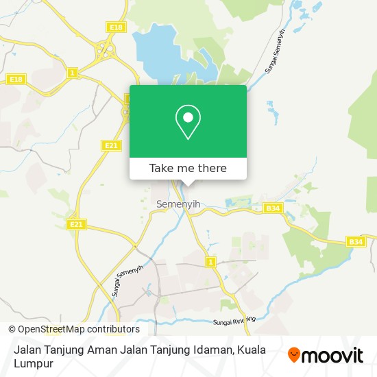 Peta Jalan Tanjung Aman Jalan Tanjung Idaman