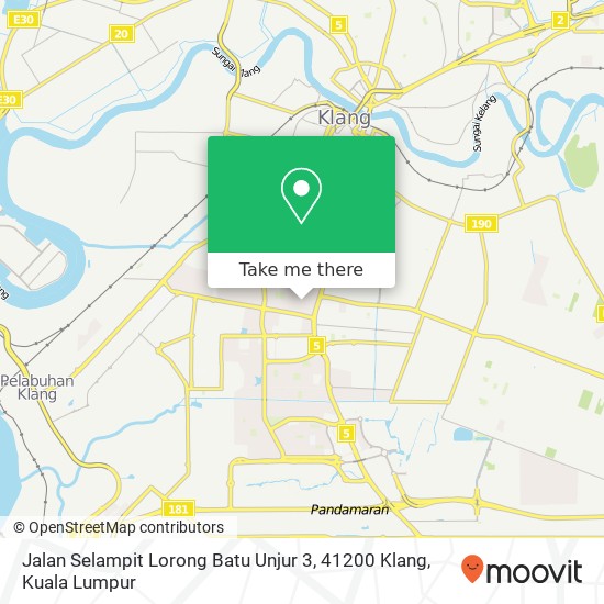 Jalan Selampit Lorong Batu Unjur 3, 41200 Klang map