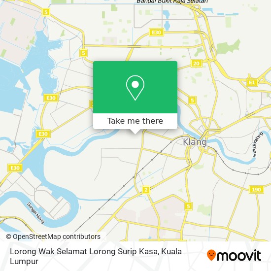 Lorong Wak Selamat Lorong Surip Kasa map