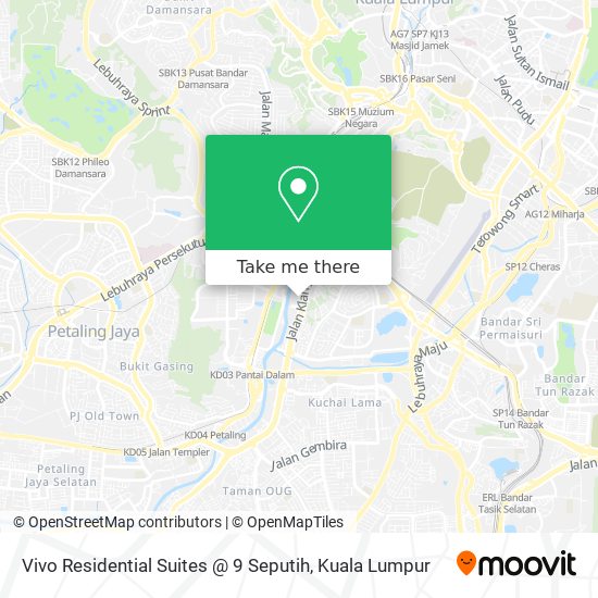 Vivo Residential Suites @ 9 Seputih map