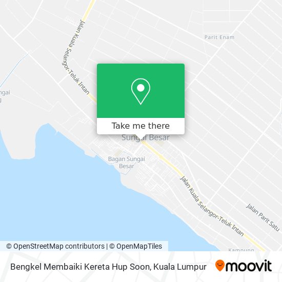 Bengkel Membaiki Kereta Hup Soon map