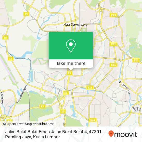 Jalan Bukit Bukit Emas Jalan Bukit Bukit 4, 47301 Petaling Jaya map