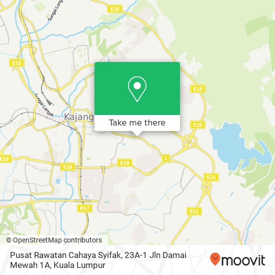 Pusat Rawatan Cahaya Syifak, 23A-1 Jln Damai Mewah 1A map