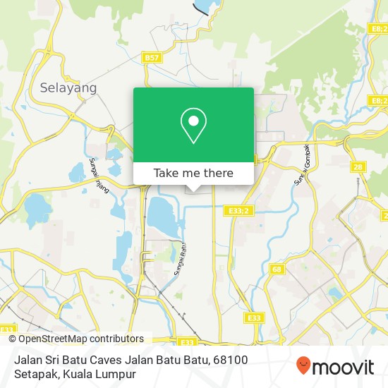 Jalan Sri Batu Caves Jalan Batu Batu, 68100 Setapak map